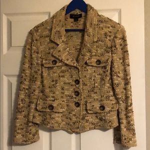 St John Tan and Brown blazer jacket